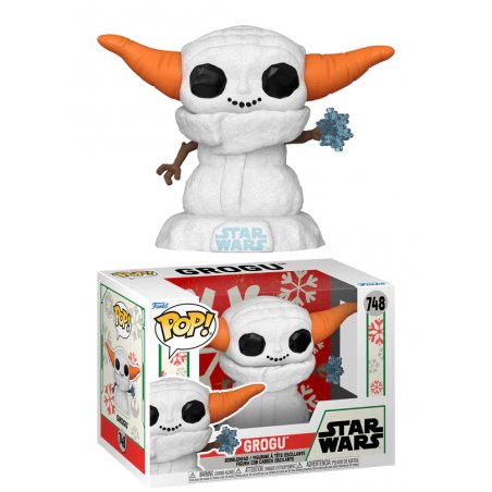 MANDALORIAN HOLIDAY - POP Star Wars N° 748 - Grogu (Bonhomme de neige)