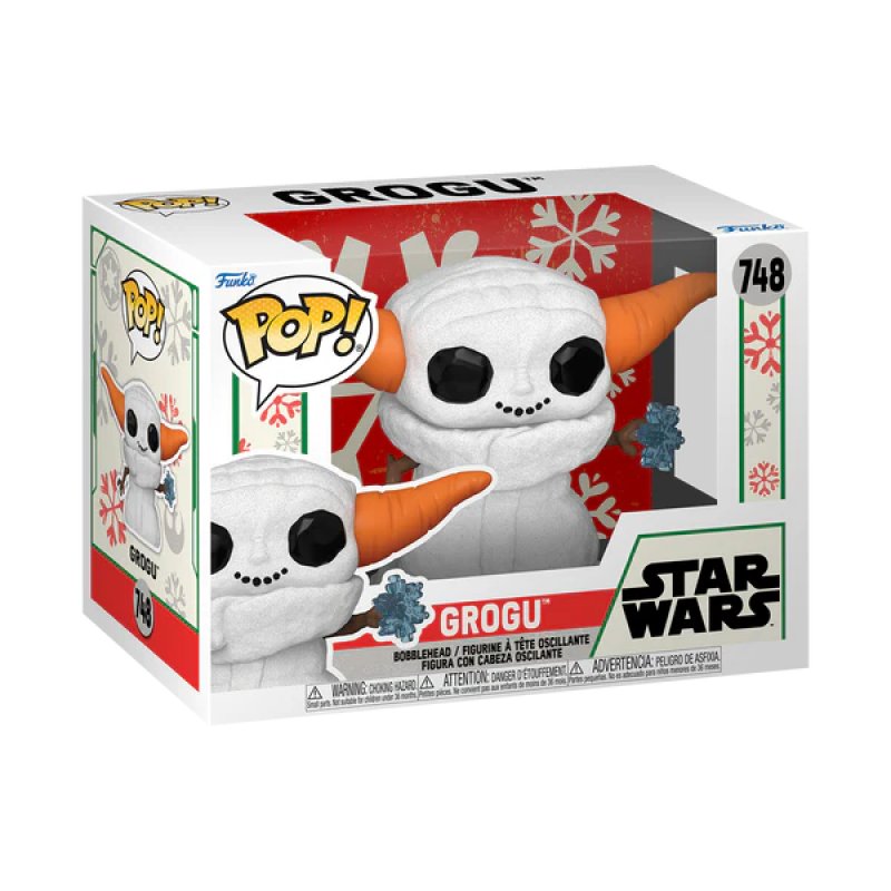 MANDALORIAN HOLIDAY - POP Star Wars N° 748 - Grogu (Bonhomme de neige)