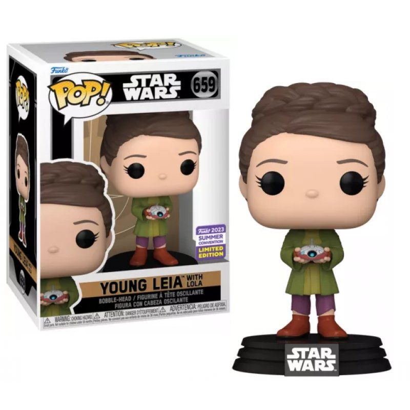Funko Pop! Star Wars: Obi-Wan Kenoby - Young Leia with Lola - Convention Limited Edition