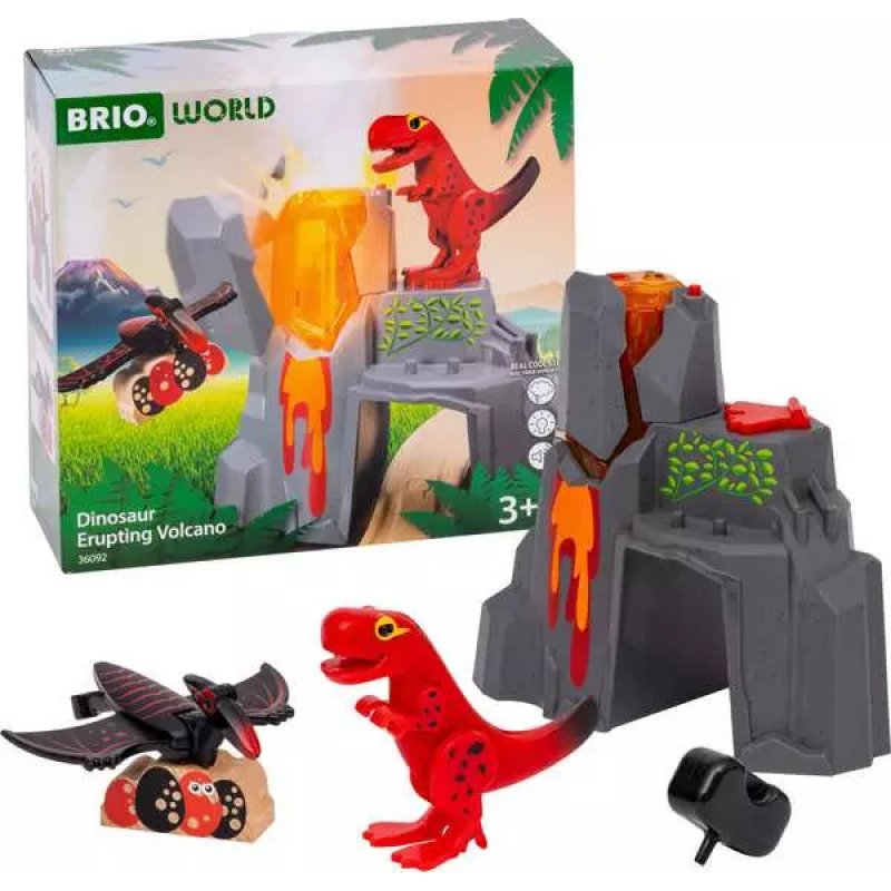 BRIO - Active volcano with dinosaurs - (36092 )