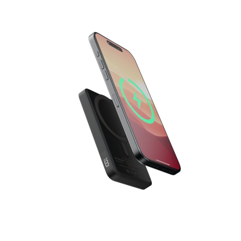 WIRELESS POWERBANK 5.000 MAGNETIC MIDNIGHT BLACK