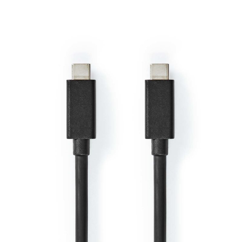 Nedis CCGB64020BK10 USB cable USB 3.2 Gen 2 (3.1 Gen 2) 1 m USB C Black