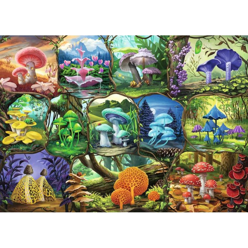 Ravensburger Puzzle 1000 p - Magnifiques champignons