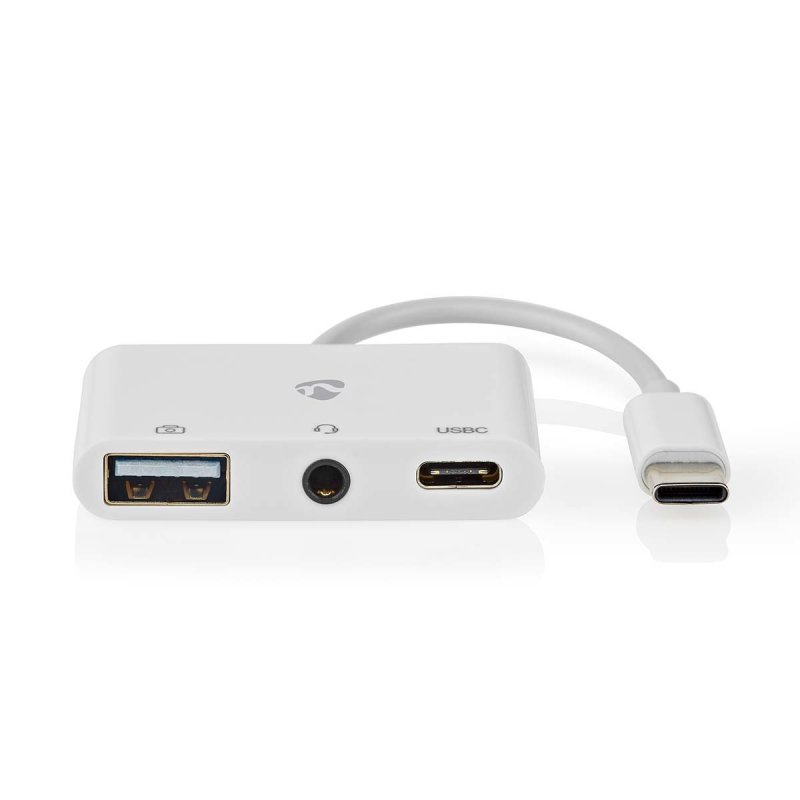 Nedis CCGB64790WT01 station d'accueil Avec fil USB 2.0 Type-C Blanc