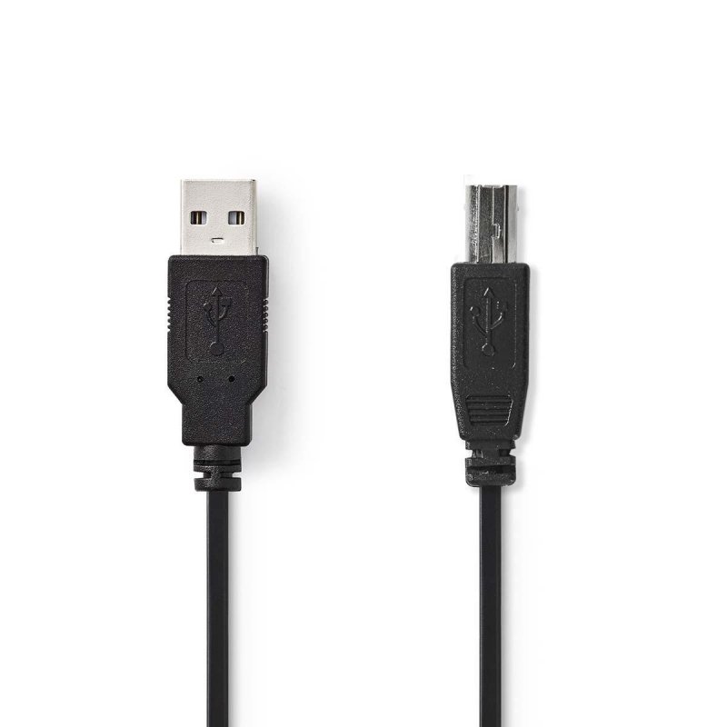 Nedis CCGB60100BK30 USB cable USB 2.0 2 m USB A USB B Black