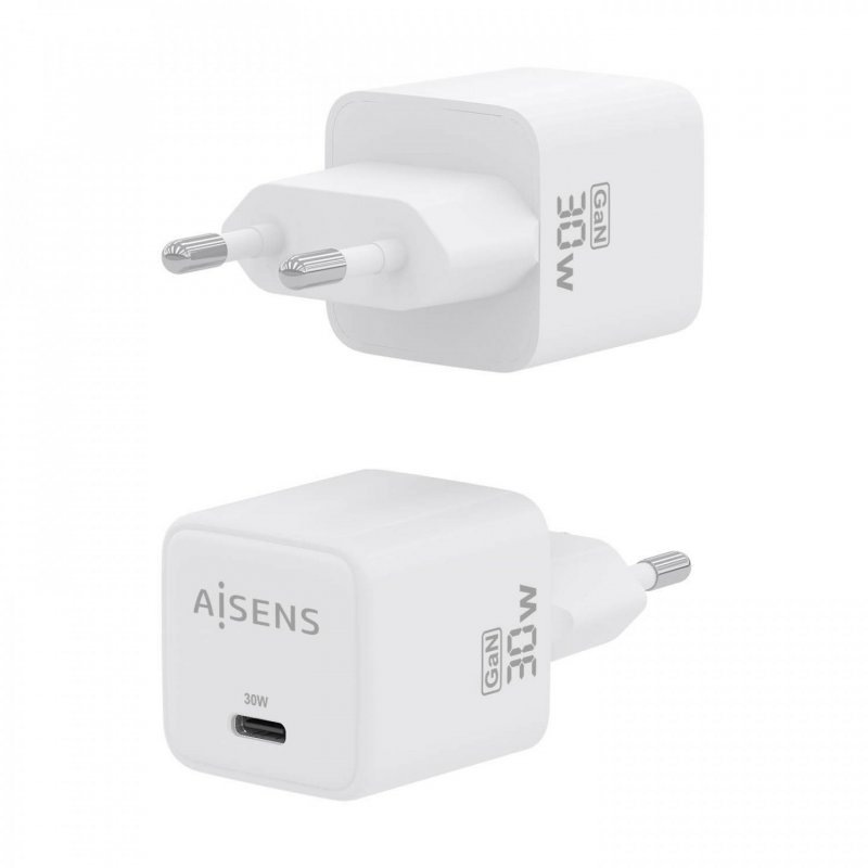 AISENS ASCH-30W1P035-W chargeur d'appareils mobiles Universel Blanc Secteur Charge rapide Intérieure