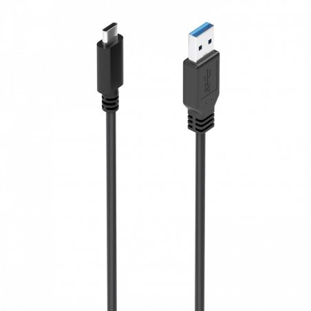 AISENS USB 3.1 Gen2 10Gbps 3A Cable, Type USB-C/MA/M, Black, 2.0m