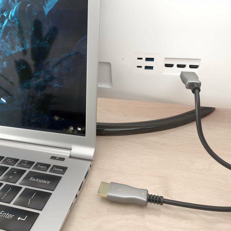 AISENS HDMI Cable V2.0 AOC Premium High Speed / HEC 4K@60Hz 18Gbps, A/MA/M, Black, 10 m