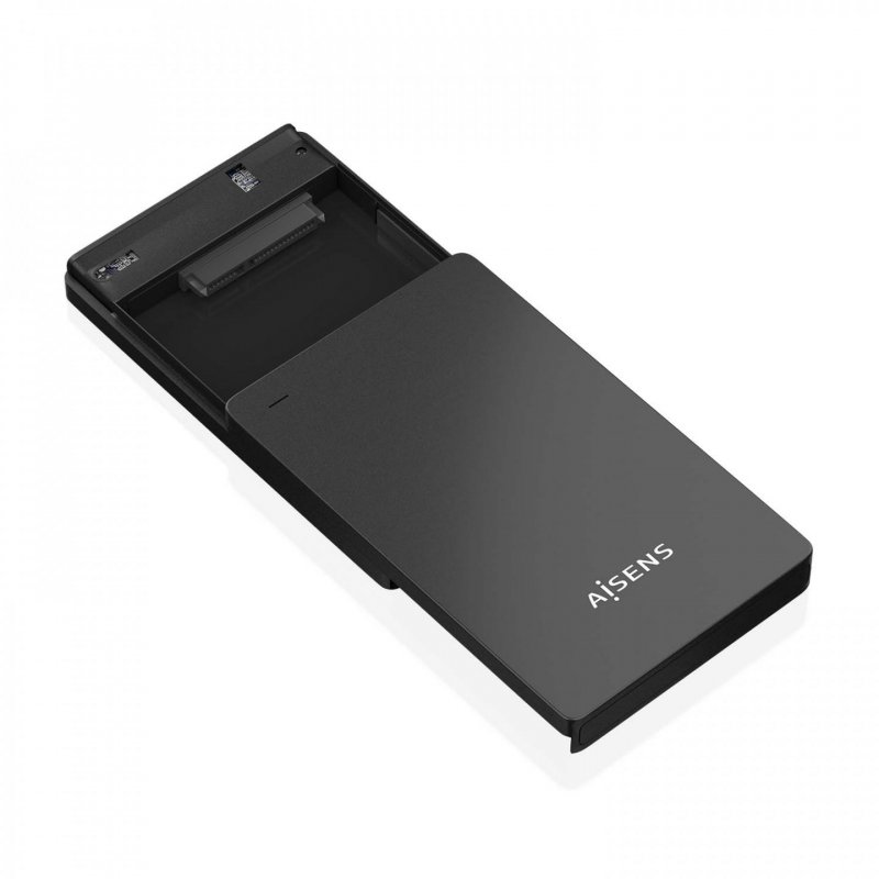 AISENS External Box 2.5″ 9.5mm SATA to USB-C USB3.1 Gen1, Black