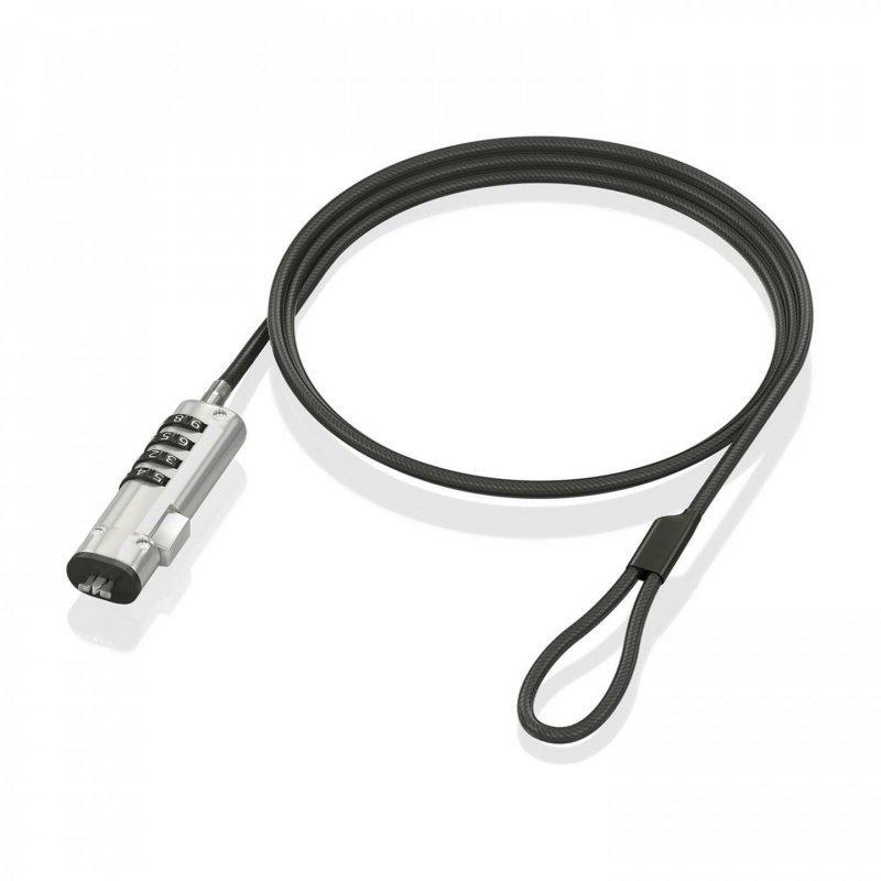 CABLE SEGURIDAD AISENS TIPO NANO CERRADURA COMBINACION 1.5M