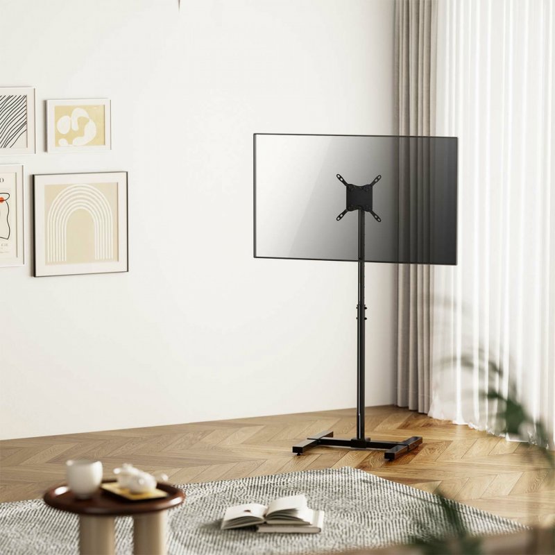 AISENS Tilting and Extendable Floor Stand for TV 20Kg from 13-42, Black
