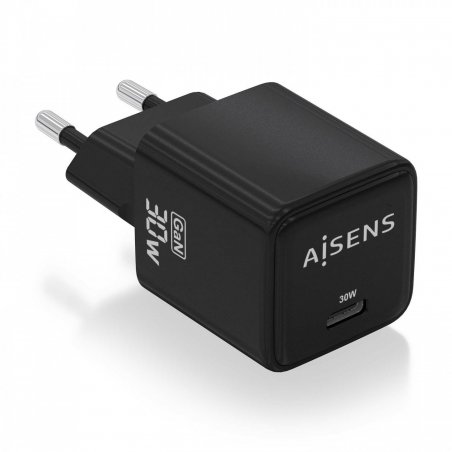 AISENS ASCH-30W1P036-BK chargeur d'appareils mobiles Universel Noir Secteur Charge rapide Intérieure
