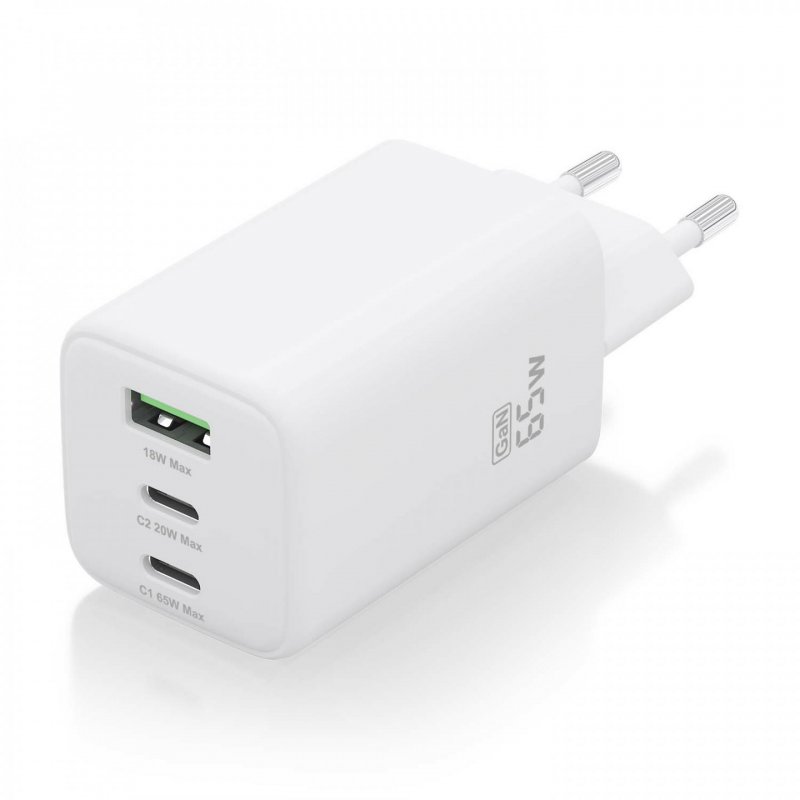 AISENS ASCH-65W3P041-W chargeur d'appareils mobiles Universel Blanc Secteur Charge rapide Intérieure