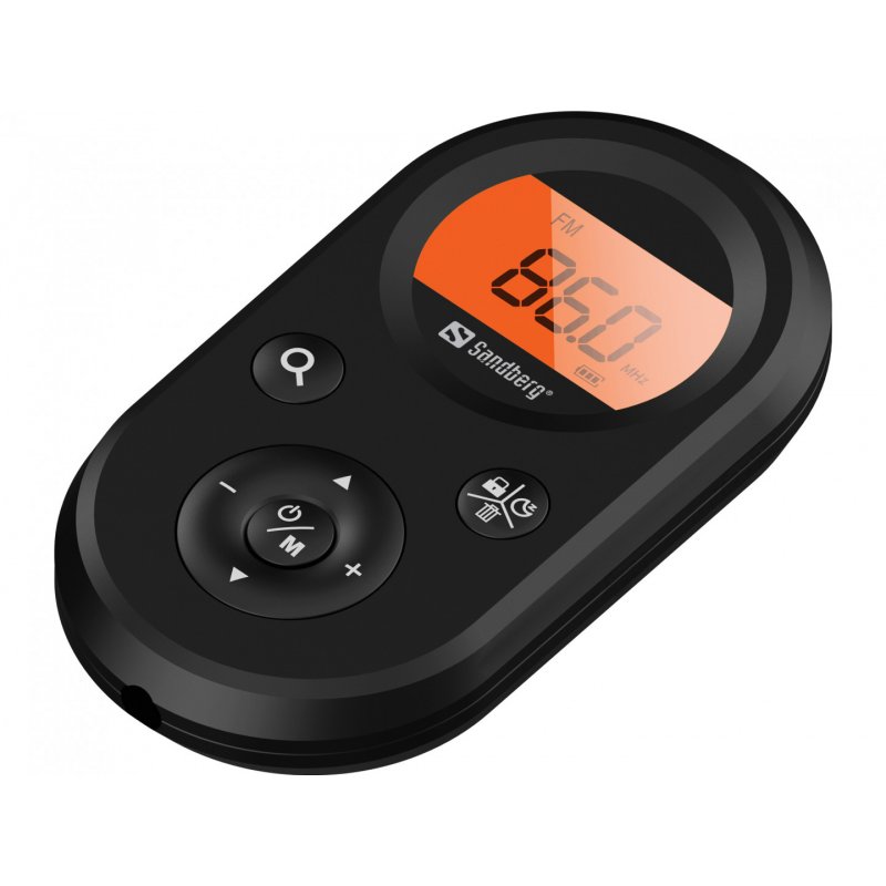 Sandberg Pocket Radio FM AM Recharge Portable Noir