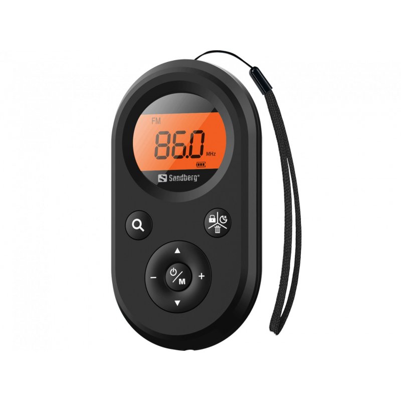 Sandberg Pocket Radio FM AM Recharge Portable Noir