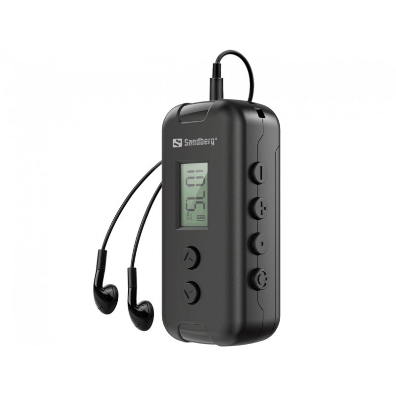 Sandberg Pocket Radio FM for AAA battery Portable Noir