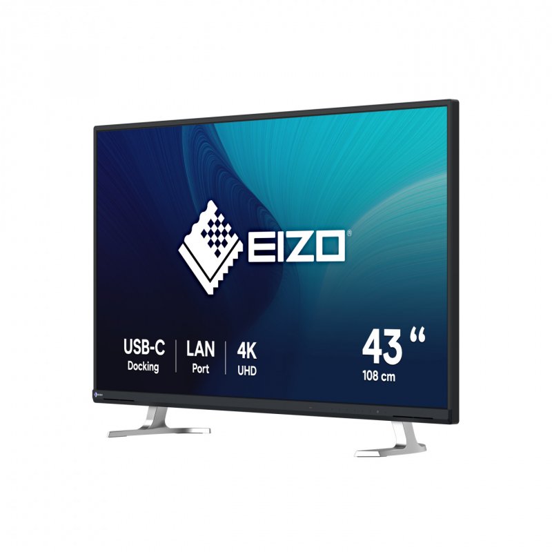 EV4340X-BK (108 cm (42.5 Zoll), schwarz, UltraHD/4K, IPS, Fernbedienung, USB-C)