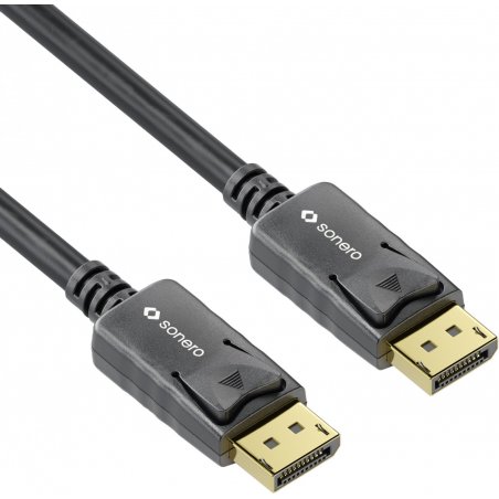 Sonero DisplayPort 1.4v Kabel, 8K60, 30AWG, schwarz, 3,00m