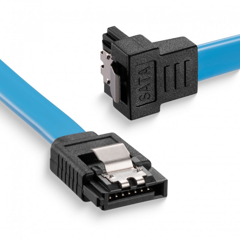 Sonero SATA III 6Gb/s Kabel - 0,50m - gewinkelt - blau