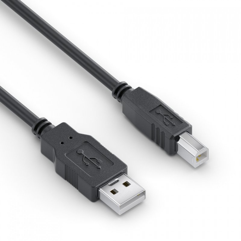 sonero USB 2.0 Kabel A-Stecker auf B-Stecker - schwarz - 0,50m