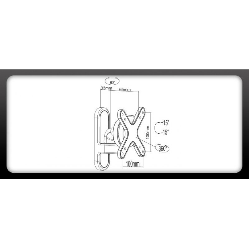 PureMounts® Monitor Halterung - Style 13-27"