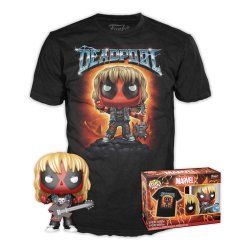 Deadpool POP! & Tee set figurine et T-Shirt Heavy Metal (XL)