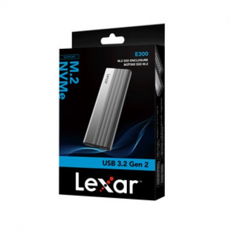Boitier externe USB 3.2 Lexar E300 - NVMe M.2 Type 2280 (Argent)