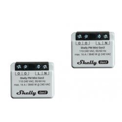 Shelly PM Mini Gen3 Commutateur intelligent 1P Gris