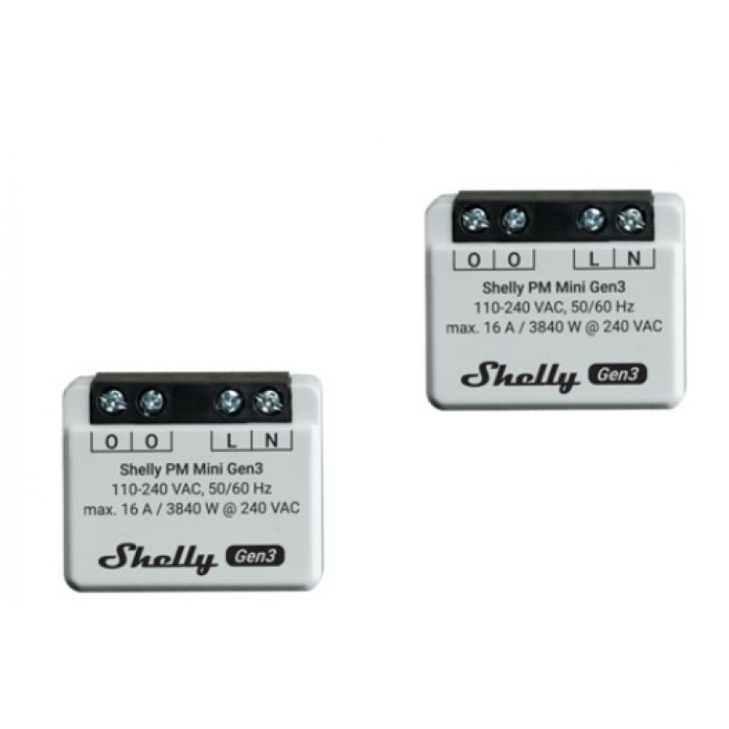 Shelly PM Mini Gen3 Smart switch 1P Grey
