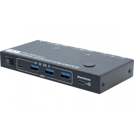 MST HUB DUAL DISPLAY KVM SWITCH 2 Host