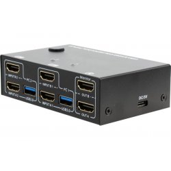 DP/HD USB 3.0 DUAL DISPLAY KVM SWITCH 2 Host