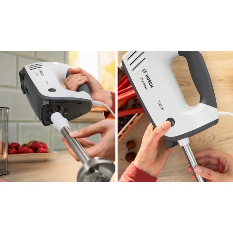 Bosch MFQ37470 Hand mixer 750 W Black White