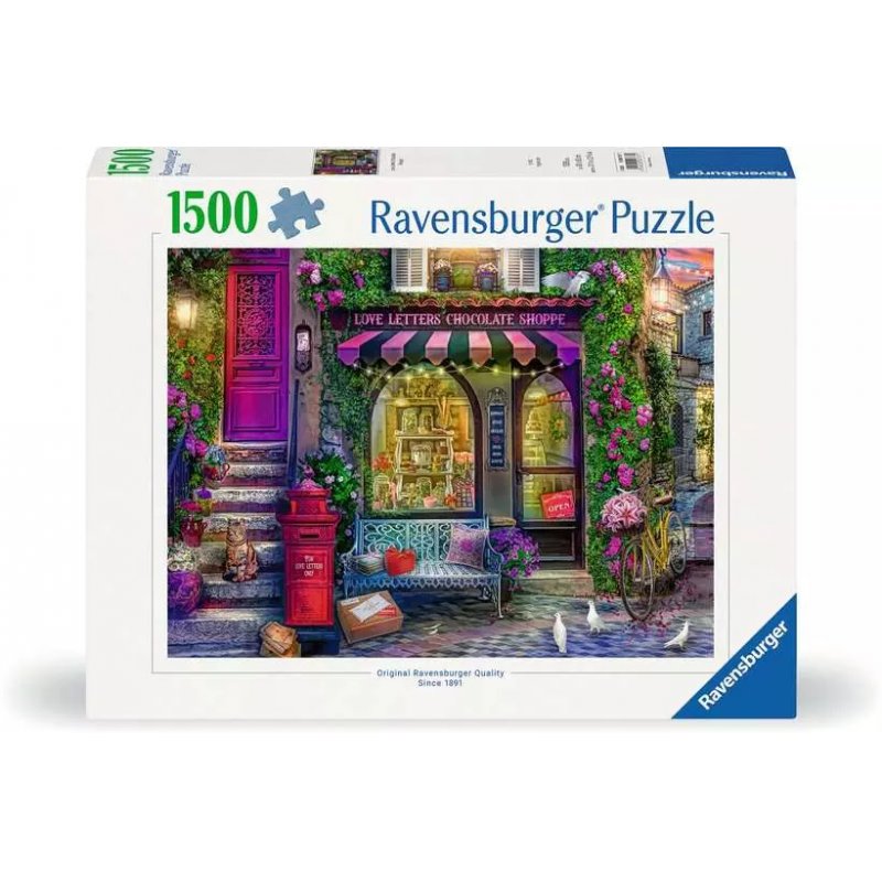 Ravensburger - Puzzle Love Letters Chocolate Shop 1500p (12000737)