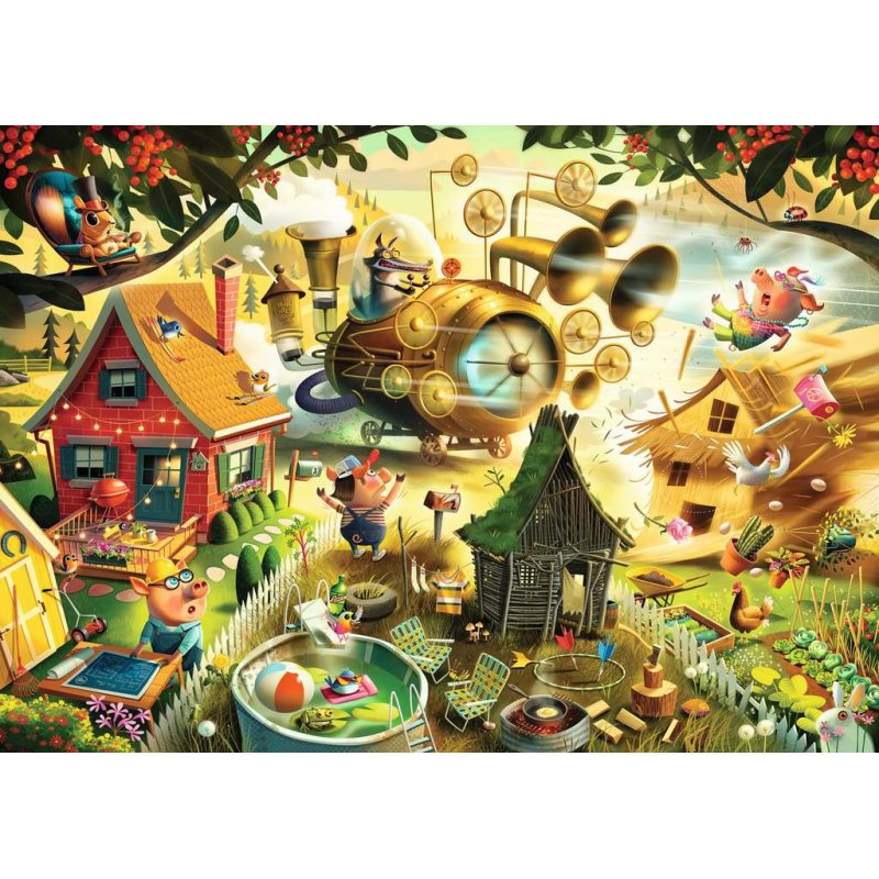 Ravensburger Look Out Little Pigs! Jigsaw puzzle 1000 pc(s) Fairy
