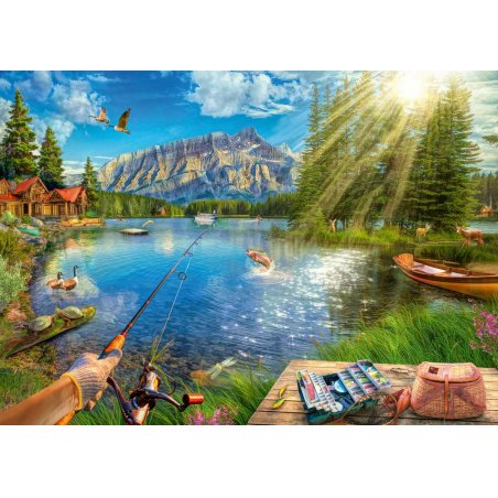 Ravensburger Life at the Lake Jigsaw puzzle 1000 pc(s) Landscape