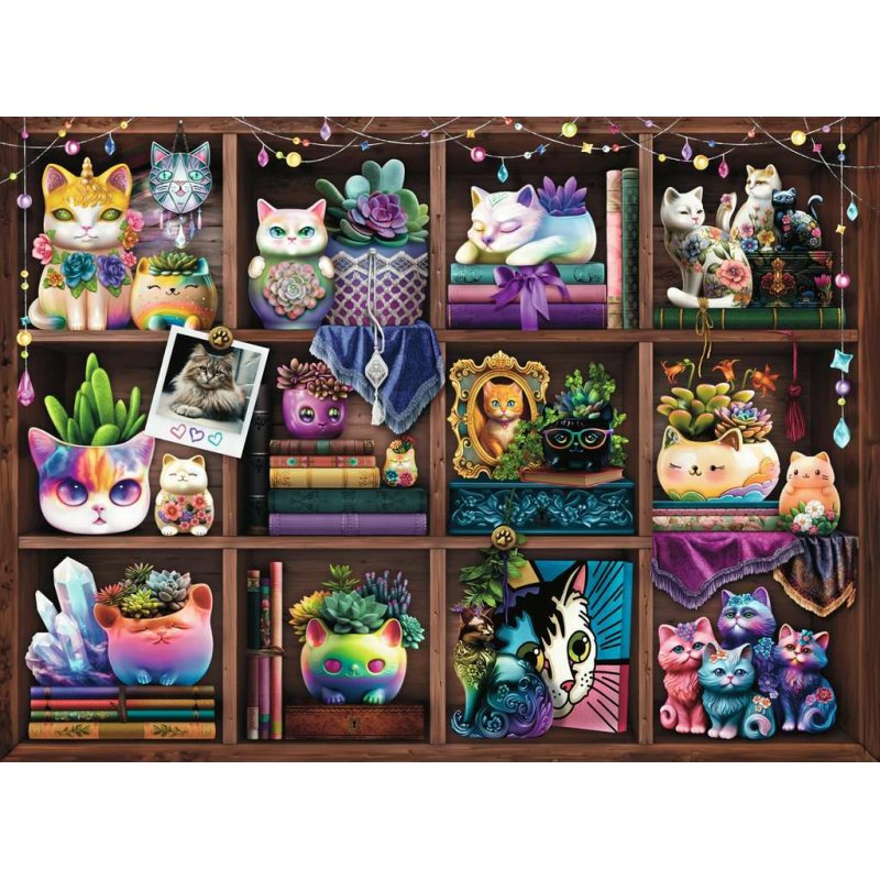 Ravensburger Cubby Cats and Succulents Jigsaw puzzle 500 pc(s) Other
