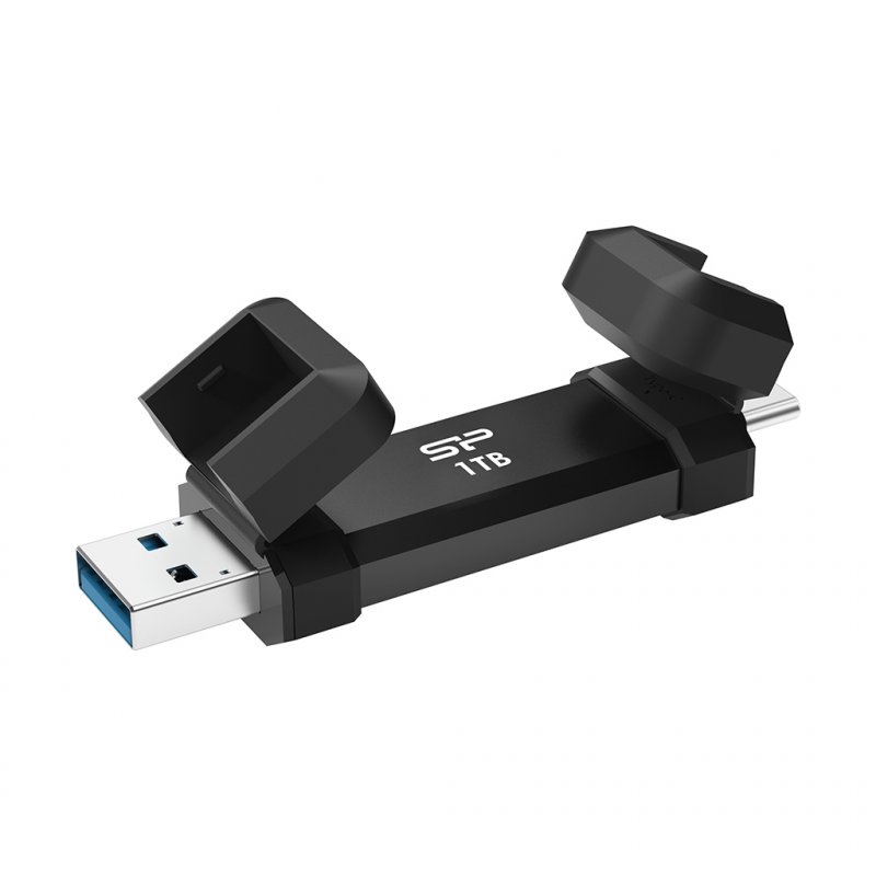 Silicon Power DS72 lecteur USB flash 1 To USB Type-A / USB Type-C 3.2 Gen 2 (3.1 Gen 2) Noir