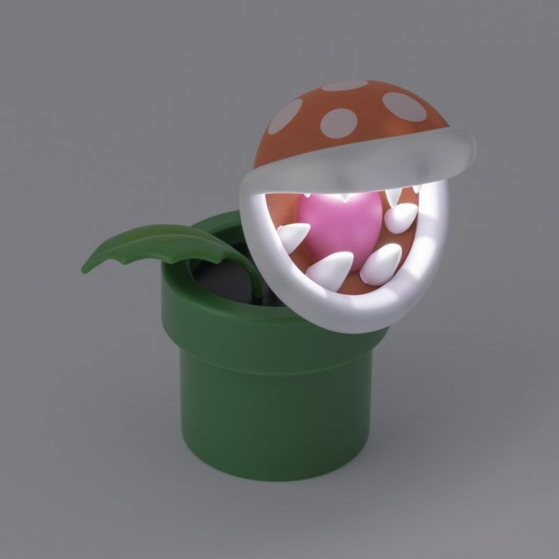 SUPER MARIO - Mini Plante Piranha - Lampe - Try me