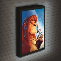 LE ROI LION - Canvas Lumineux 40X30 Cm