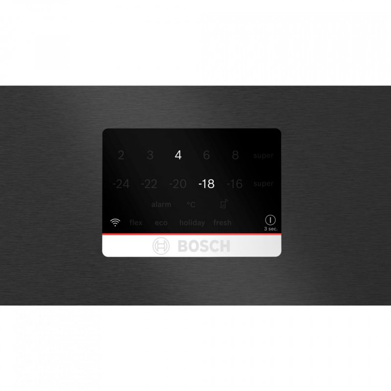 Bosch Serie 8 KGP86AXB0N réfrigérateur-congélateur Pose libre 621 L B Noir, Acier inoxydable