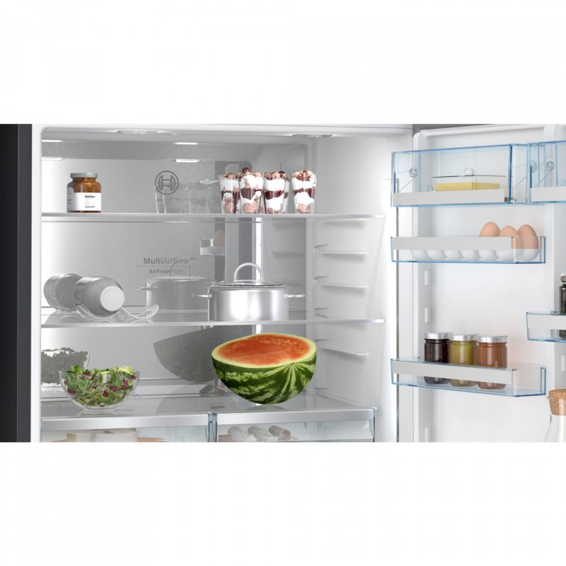 Bosch Serie 8 KGP86AXB0N réfrigérateur-congélateur Pose libre 621 L B Noir, Acier inoxydable