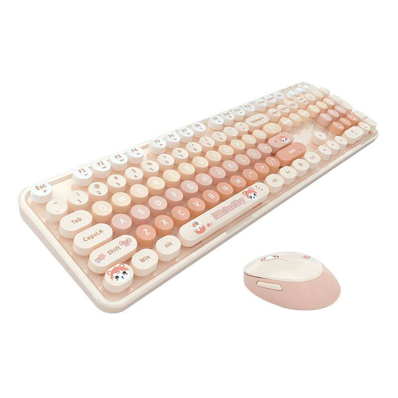 MOFII Sweet New 2.4G Wireless Keyboard Mouse Set (Orange)