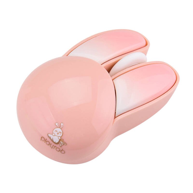 MOFII Wireless Mouse Bluetooth Rabbit M6DM Oil Painting (White-Pink)