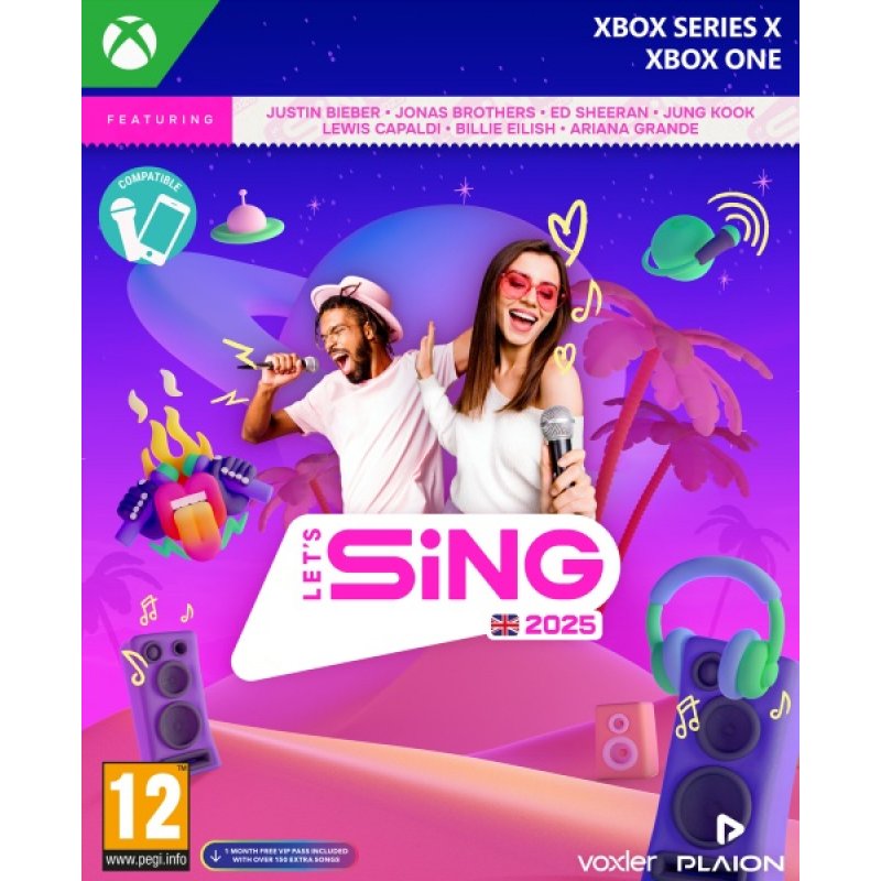 GAME Let's Sing 2025 Standard Anglais Xbox One/Xbox Series X
