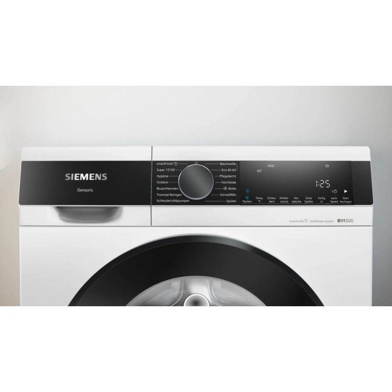 Siemens iQ500 WG44G2Z22 washing machine Front-load 9 kg 1400 RPM Black, White