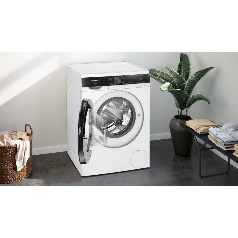Siemens iQ500 WG44G2Z22 machine à laver Charge avant 9 kg 1400 tr/min Noir, Blanc
