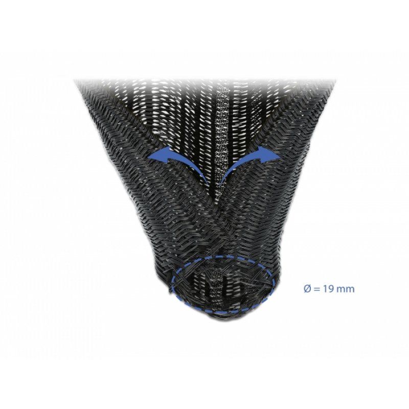 DeLOCK 18855 cable sleeve Black