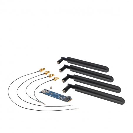 Shuttle WWN04 LTE (4G/5G) Kit adaptateur M.2 2280 et antennes externes pour compatibles