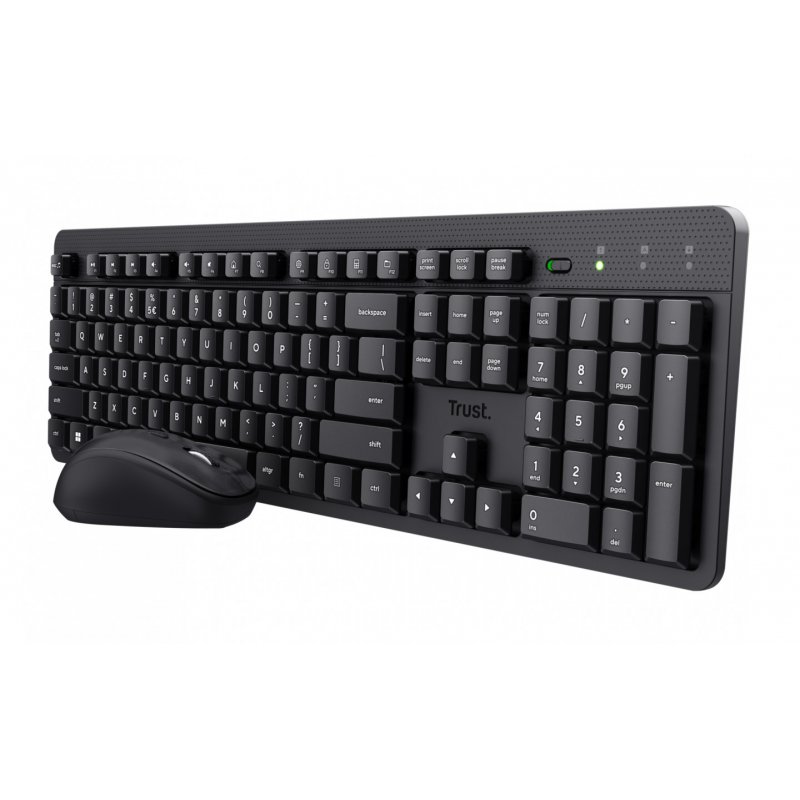 Trust Ody II clavier Souris incluse Bureau RF sans fil QWERTZ Allemand Noir
