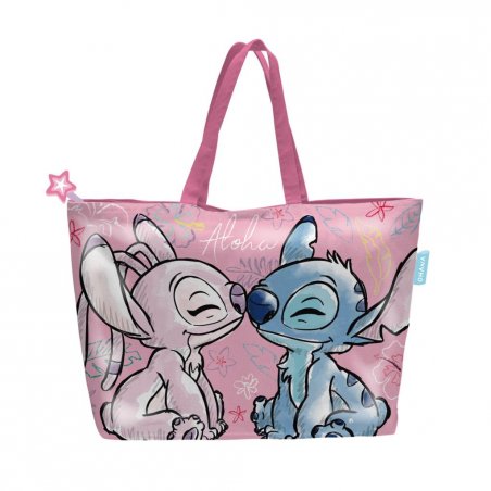 STITCH & ANGEL - Sac de Plage - 48x32x10cm